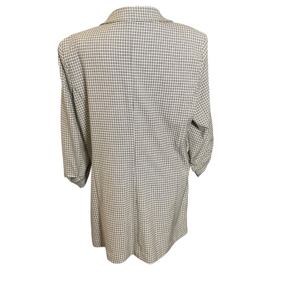 Rachel Zoe Light Beige Blazer with Open Front and Three-Quarter Sleeves - Picture 4 of 9